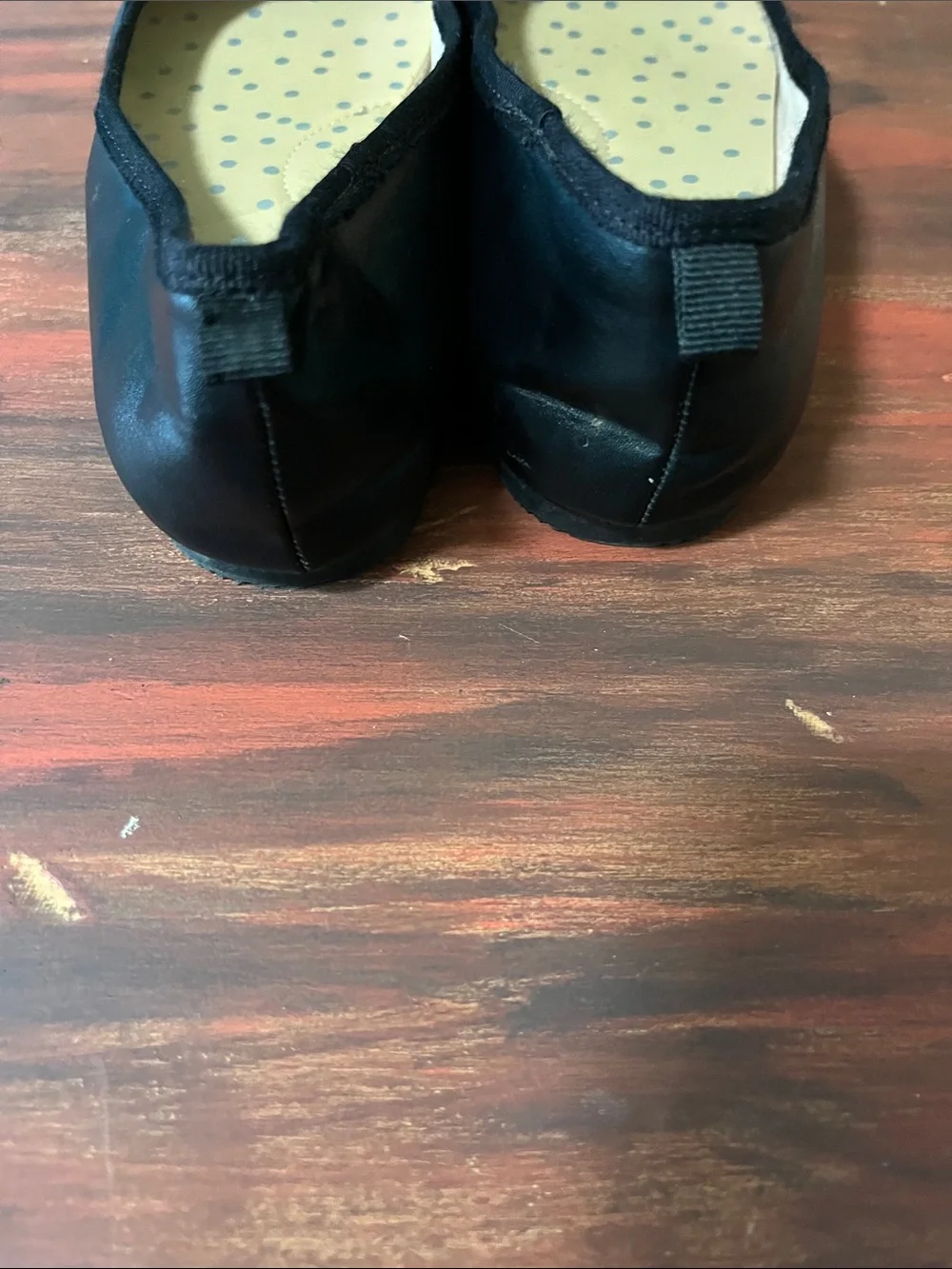 Cat & Jack Black Ballet Flats with Bow Trim